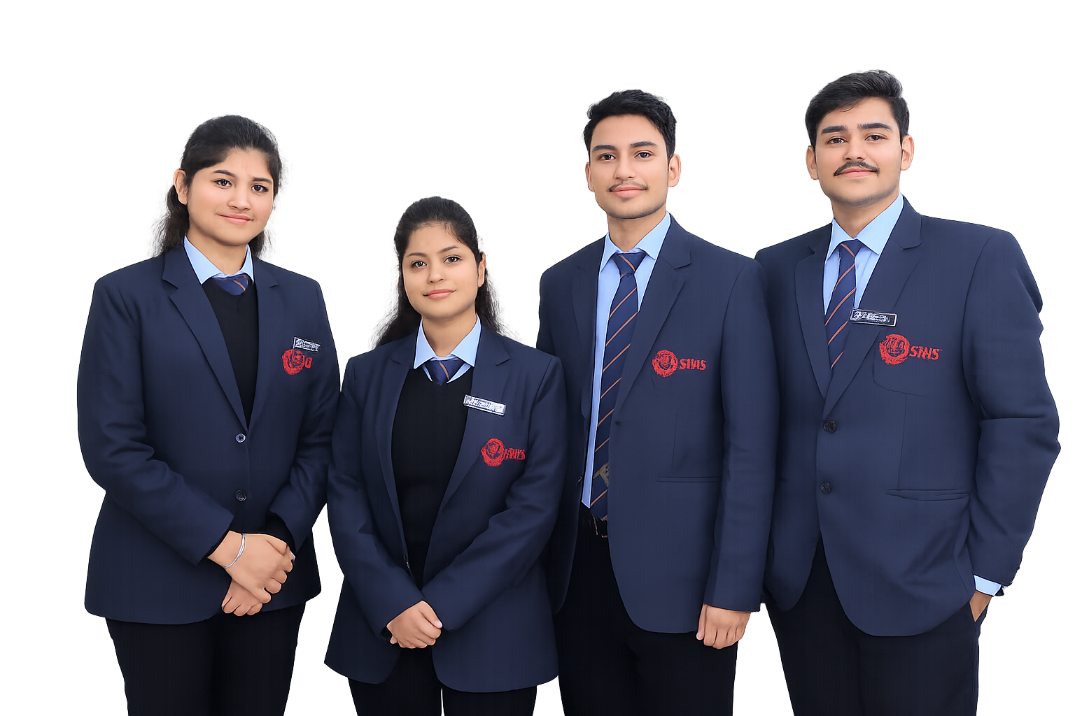 SRMS Students in Professional Uniforms